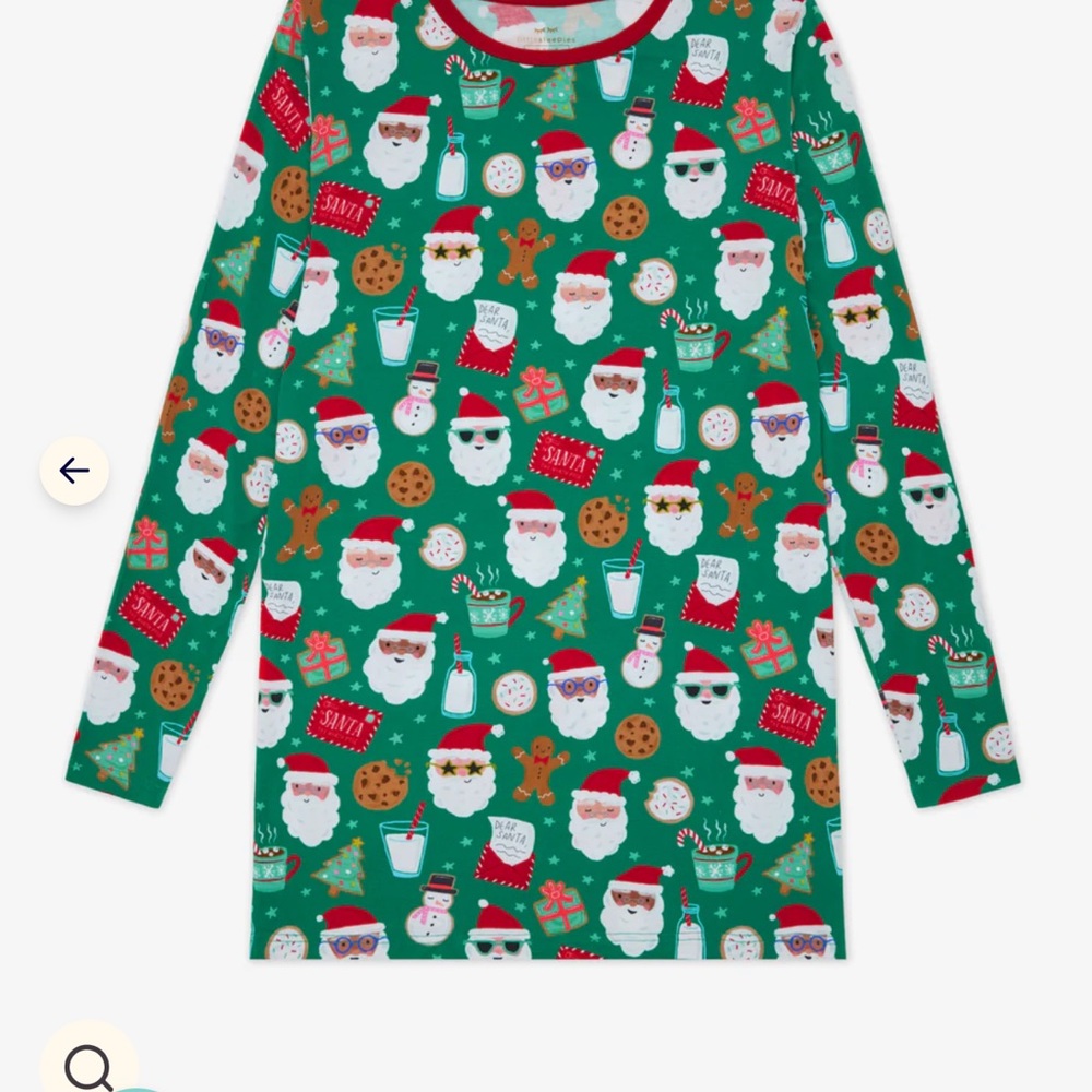 Cookies for Santa Men’s Pajama Top NWT